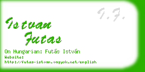 istvan futas business card
