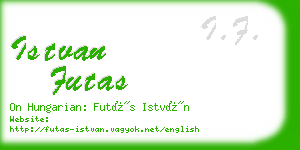 istvan futas business card